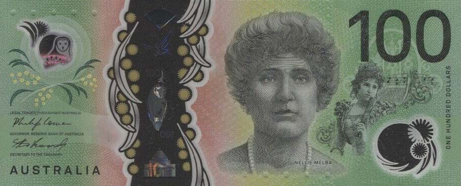 Front of Australia p66b: 100 Dollars from 2020