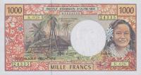 Gallery image for French Pacific Territories p2c: 1000 Francs
