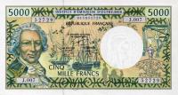 Gallery image for French Pacific Territories p3e: 5000 Francs