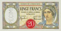 Gallery image for French Somaliland p7B: 20 Francs
