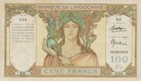 Gallery image for French Somaliland p8a: 100 Francs