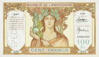 Gallery image for French Somaliland p8s: 100 Francs