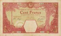 p11Db from French West Africa: 100 Francs from 1920