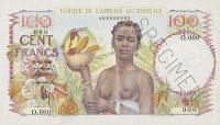 Gallery image for French West Africa p40s: 100 Francs