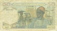 p44 from French West Africa: 50 Francs from 1955
