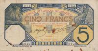 Gallery image for French West Africa p5Bc: 5 Francs