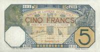 Gallery image for French West Africa p5Bf: 5 Francs