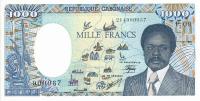 p10a from Gabon: 1000 Francs from 1986