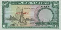 Gallery image for Gambia p1s: 10 Shillings