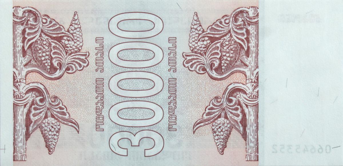 Back of Georgia p47: 30000 Laris from 1994