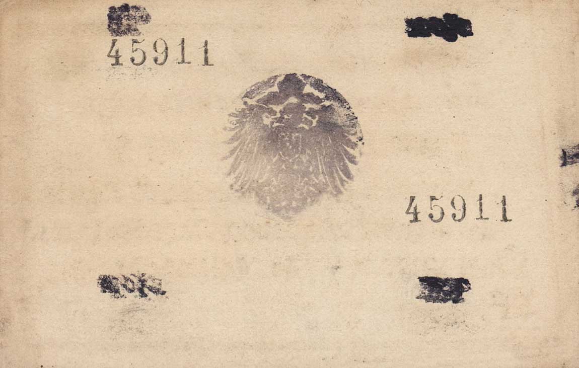 Back of German East Africa p22b: 1 Rupie from 1917