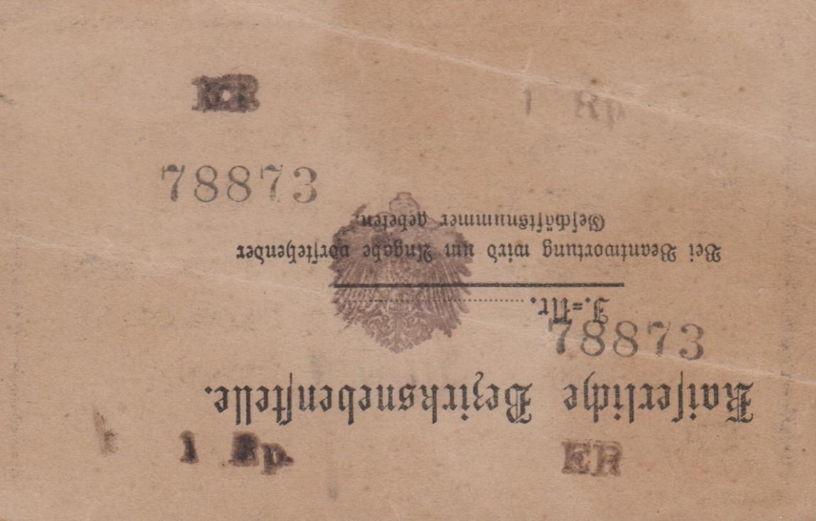 Back of German East Africa p28: 1 Rupie from 1915