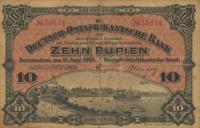 Gallery image for German East Africa p2: 10 Rupien