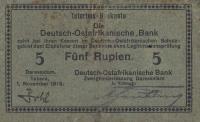 Gallery image for German East Africa p33: 5 Rupien