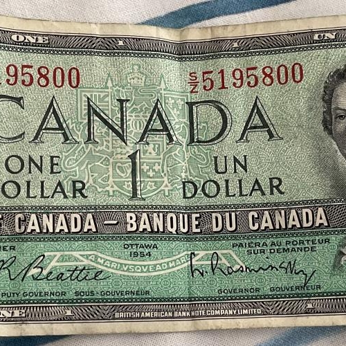 Collection Canada  1 Dollar 1954